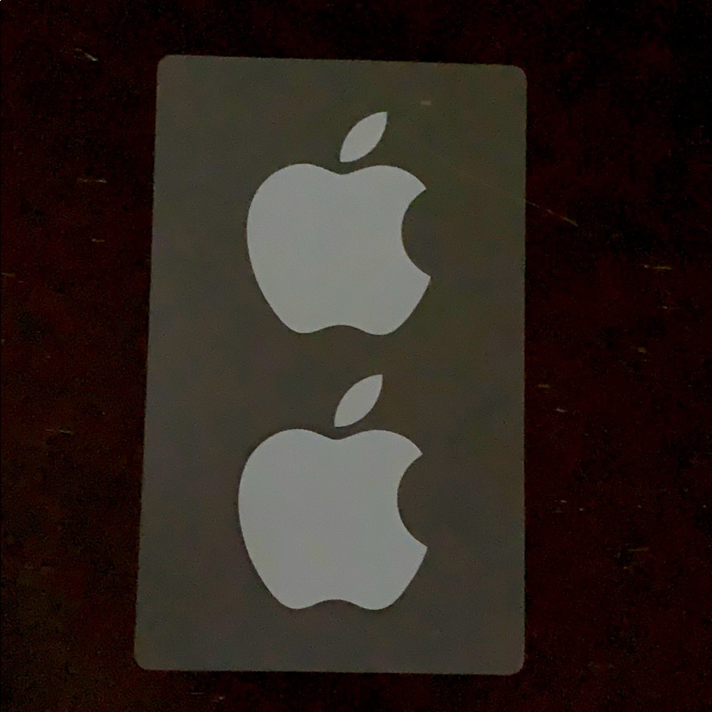Apple stickers free with purchase
